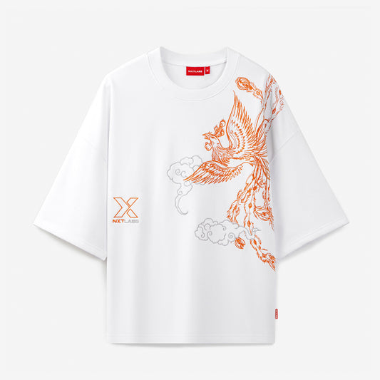 Fire Bird Embroidered French Terry Tee