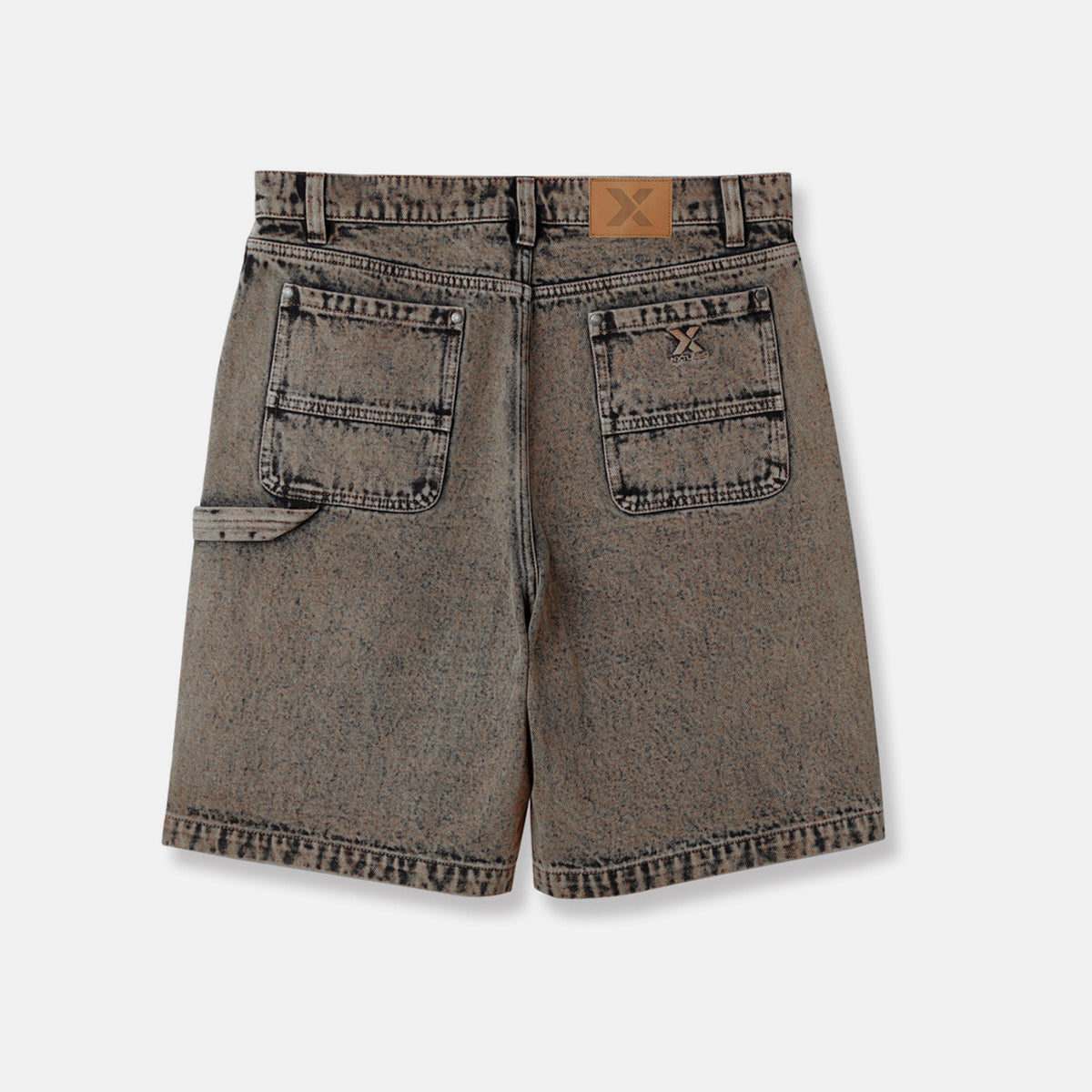 Washed Workwear Denim Shorts