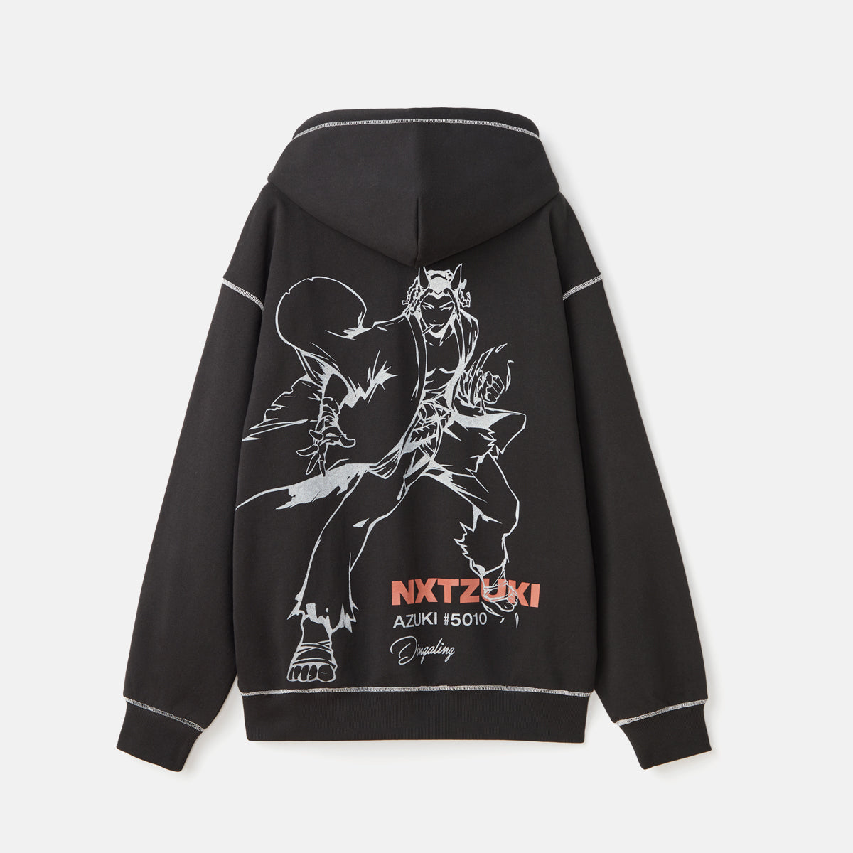 NXT AZUKI Dingaling No.5010 Reflective Print Hoodie