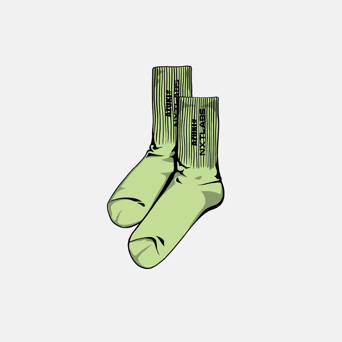 NXT AZUKI Logo Crew Socks