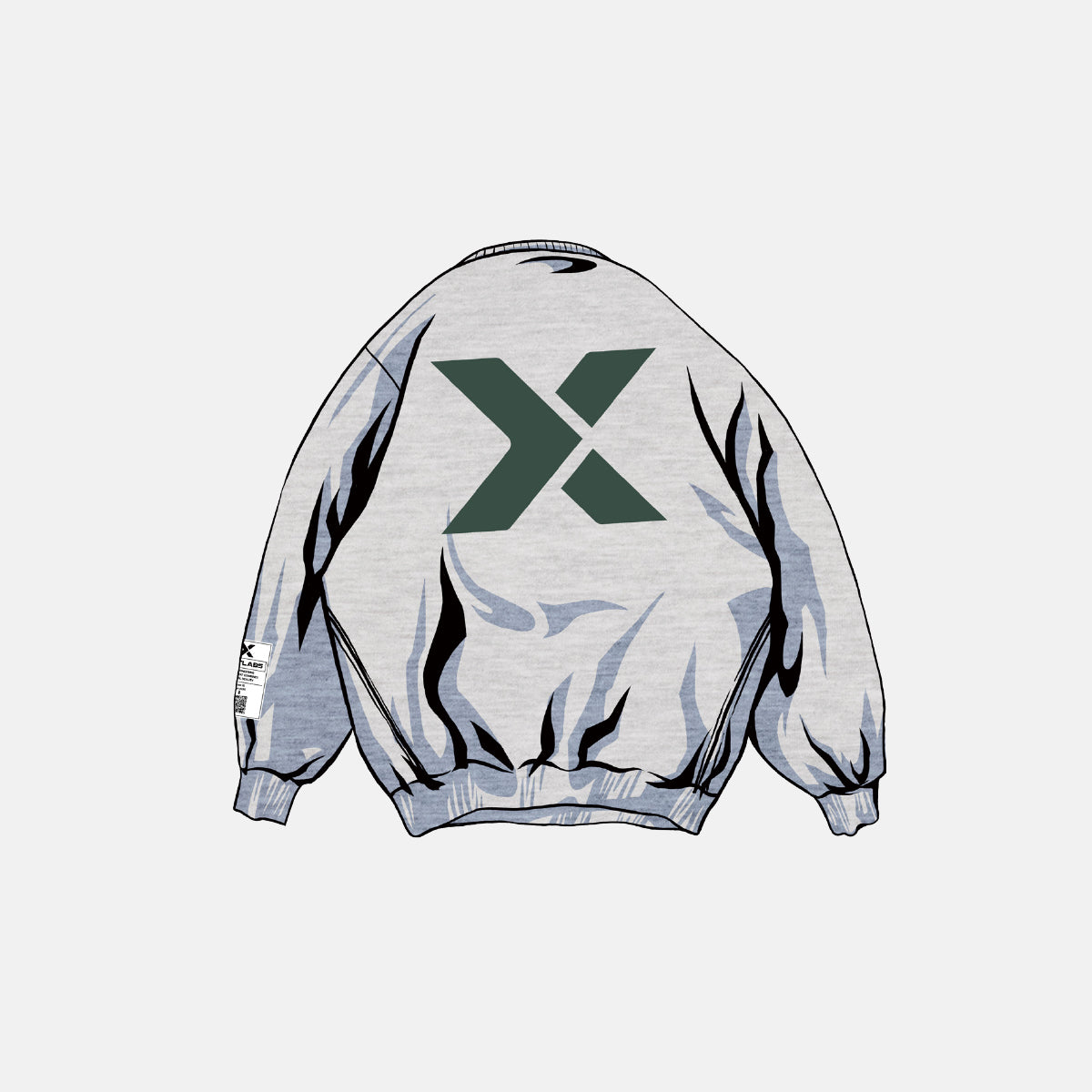 NXT Embroidery Grey Logo Sweatshirt