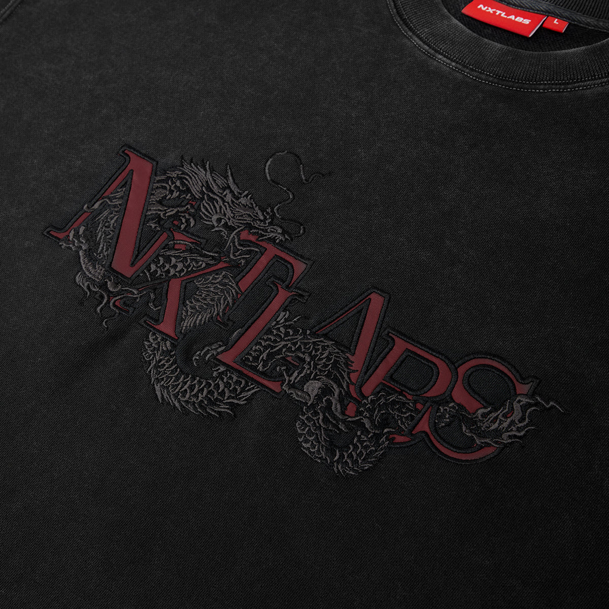 The Azure Dragon Embroidery Sweatshirt