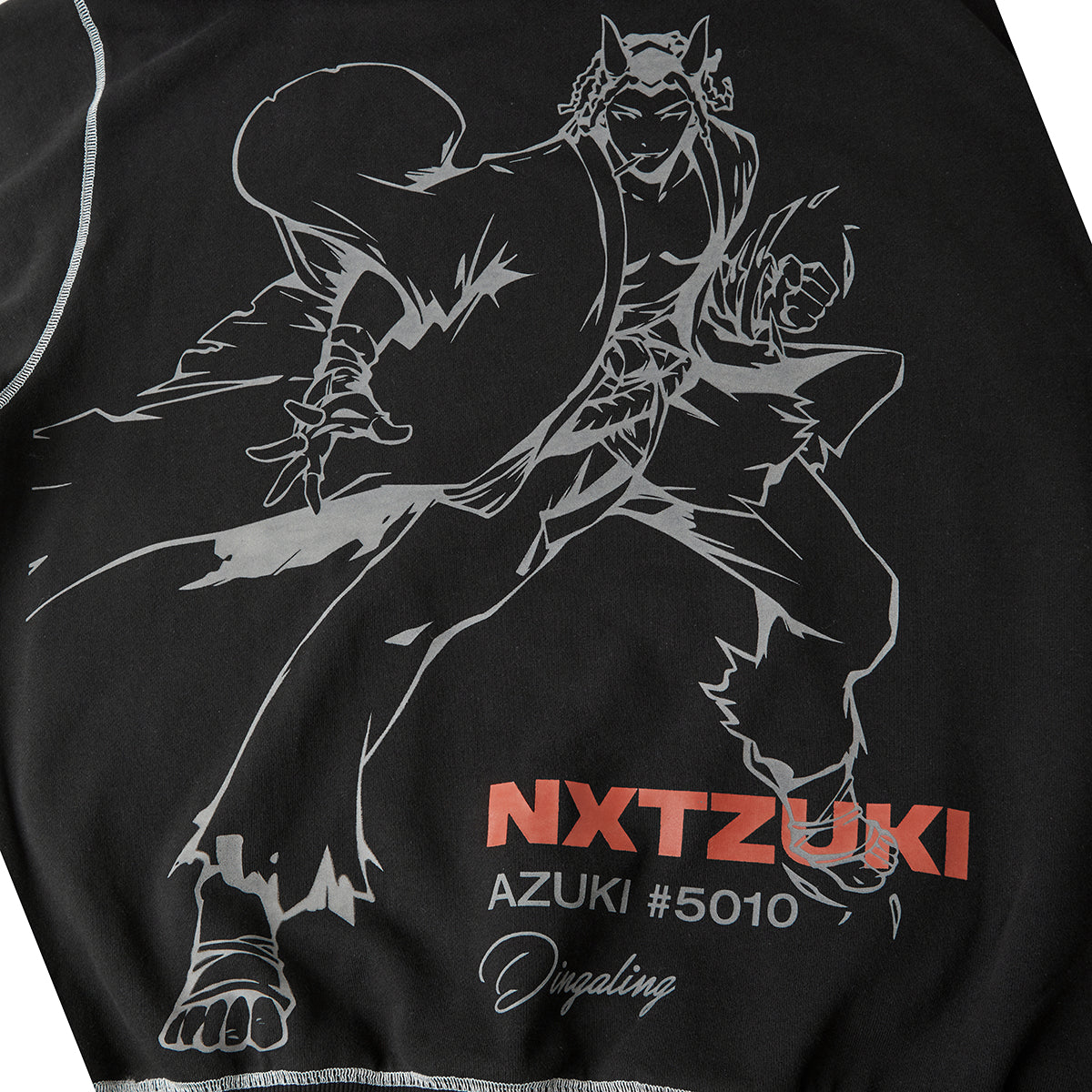 NXT AZUKI Dingaling No.5010 Reflective Print Hoodie