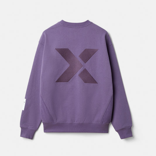 NXT Embroidery Purple Logo Sweatshirt