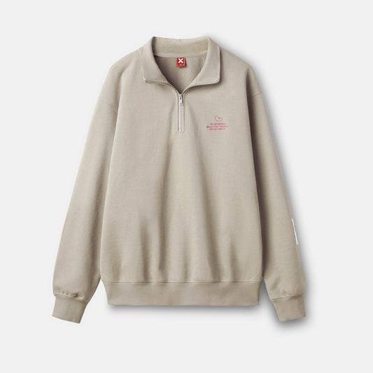 NXT Bean Half Zip Funnel-Neck Sweatshirt