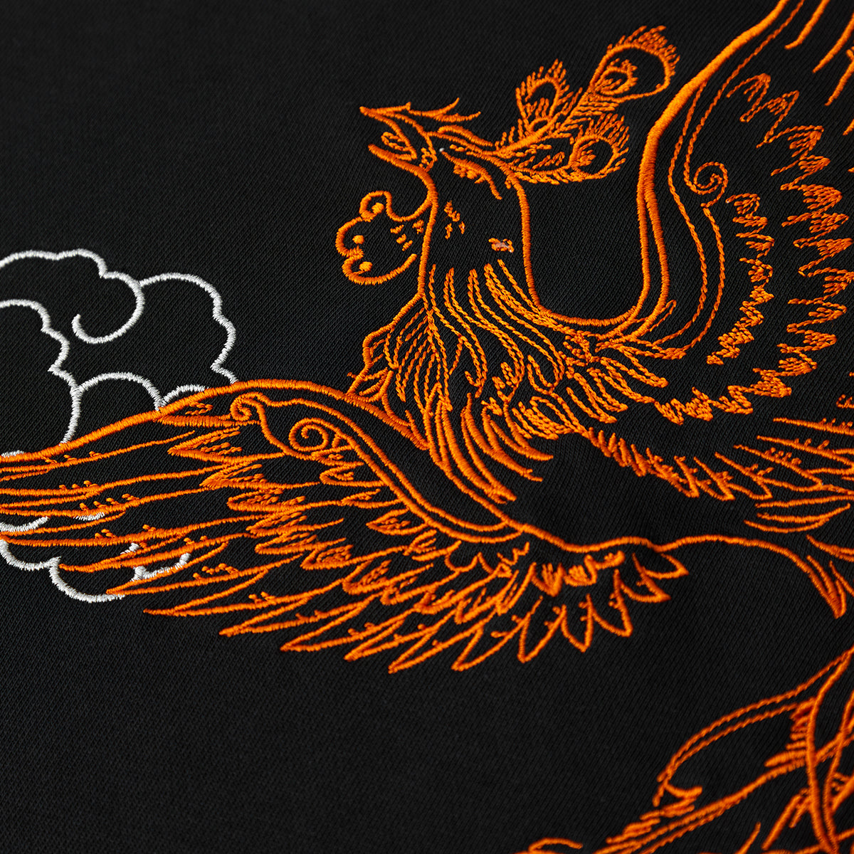 Fire Bird Embroidered French Terry Tee