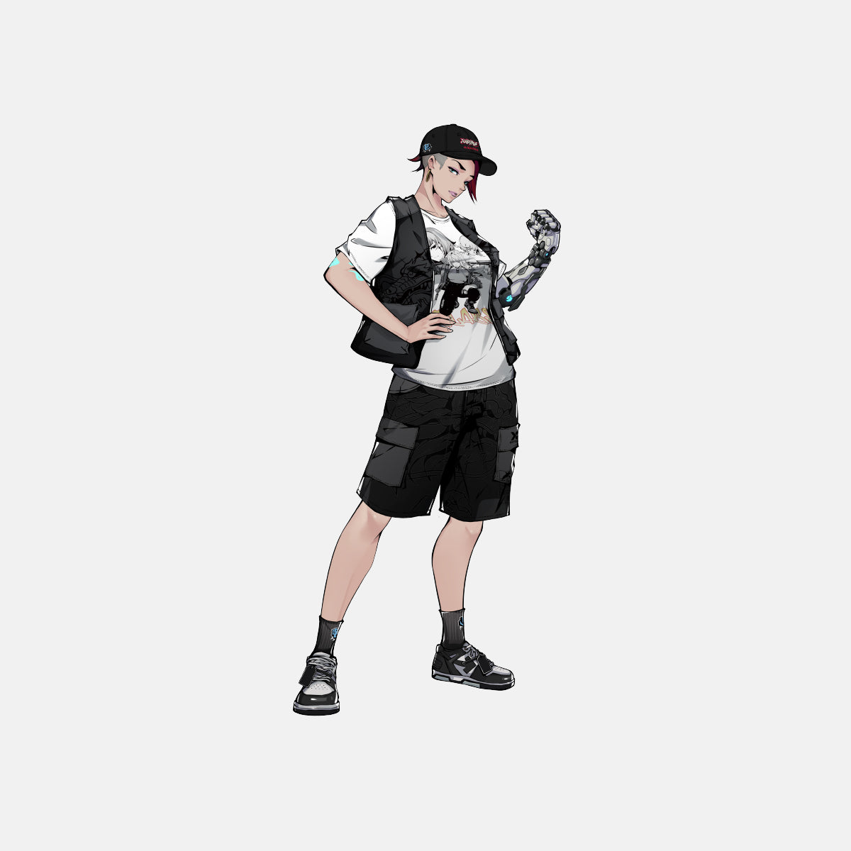 Dragon Printed Utility Vest