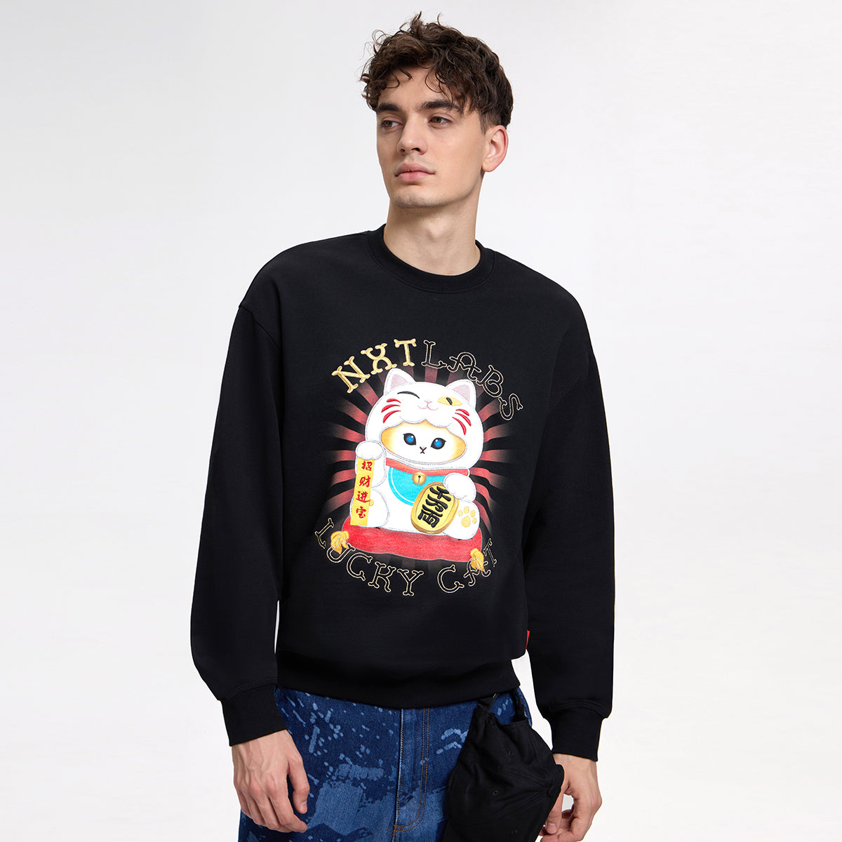 NXT Maneki Beanz Lucky Cat Sweatshirt