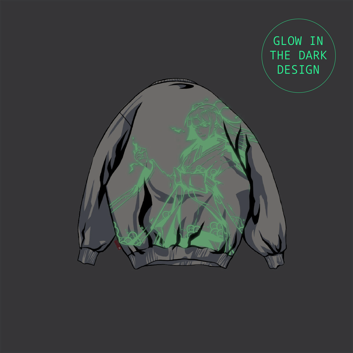 NXT AZUKI Elemental No.17368 Glow In The Dark Sweatshirt