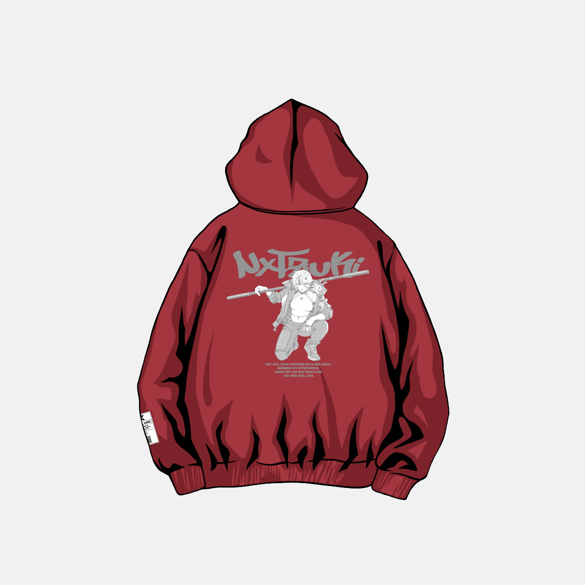 NXT AZUKI No.4589 Red Hoodie