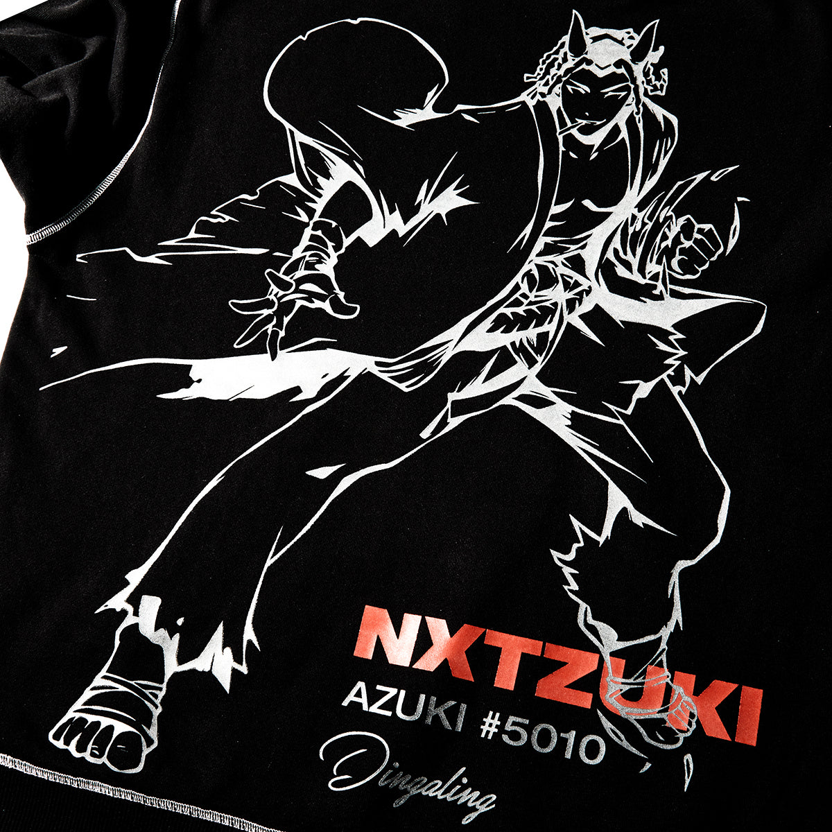 NXT AZUKI Dingaling No.5010 Reflective Print Hoodie