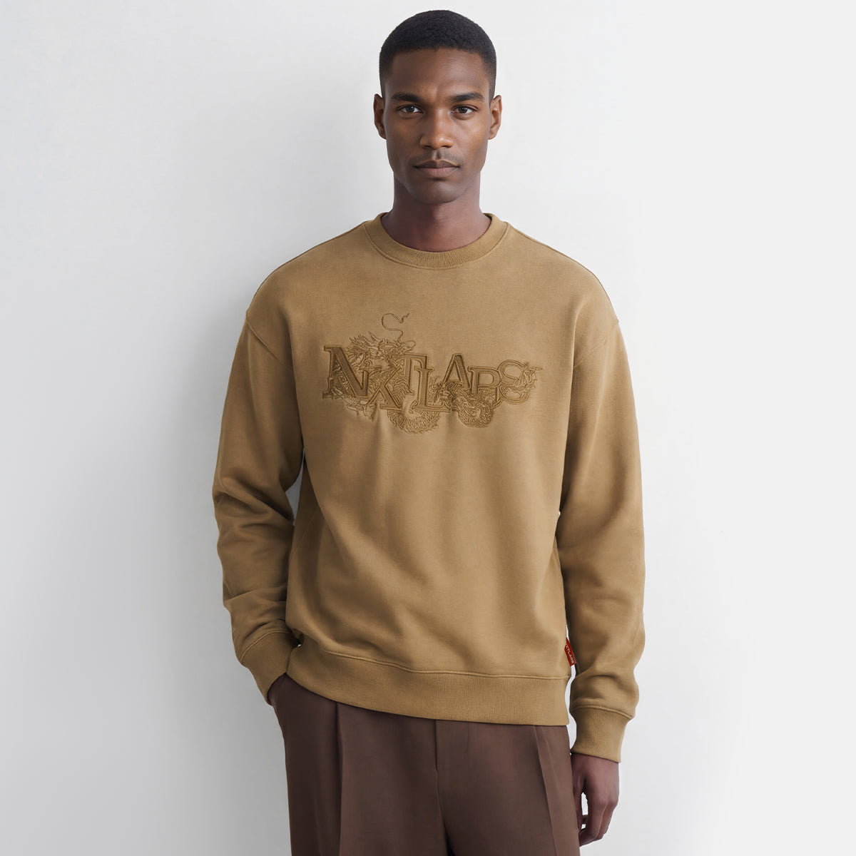 NXTLABS The Azure Dragon Embroidery Sweatshirt