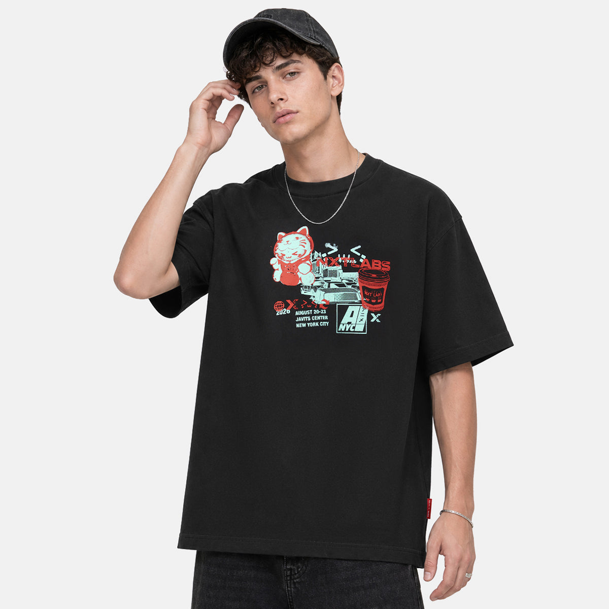 NXTLABS x Anime NYC collage tee