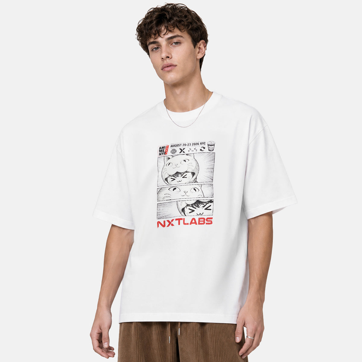 NXTLABS x Anime NYC Glow Comic Strip Tee